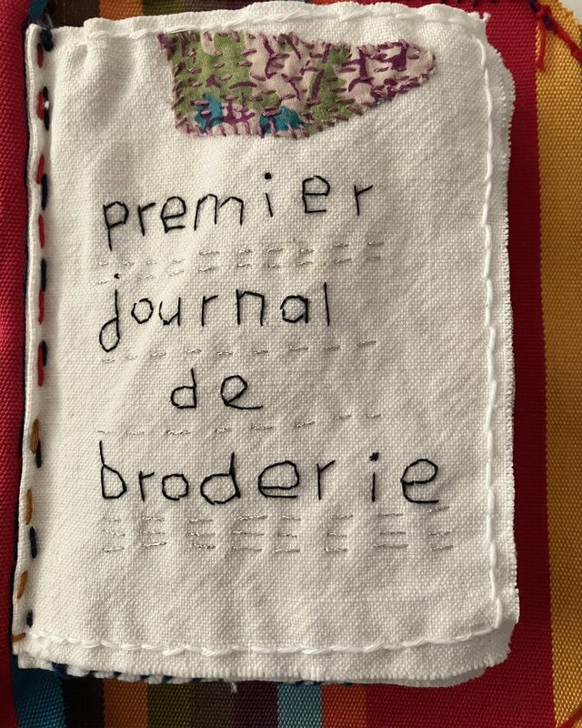 Page 02 du journal de broderie : Premier journal de broderie