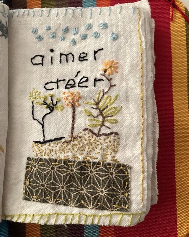 Page 05 du journal de broderie : Aimer créer